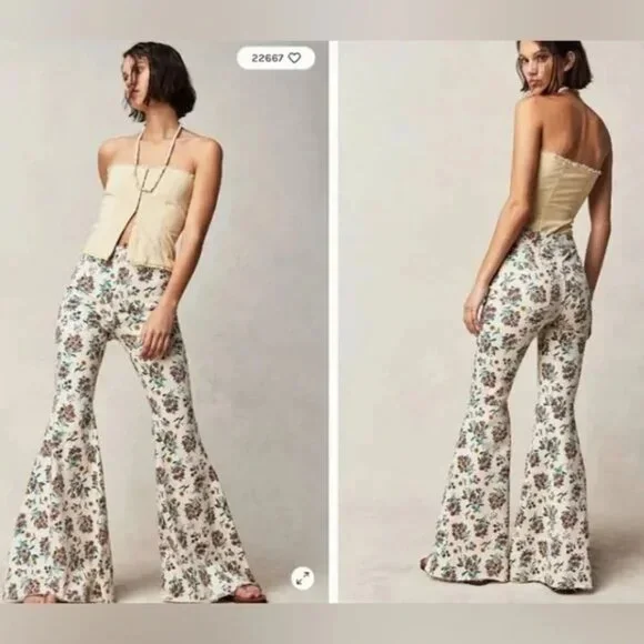 041 We the Free Just Float On High Rise Flare NWT Size 28 - Picture 2 of 7